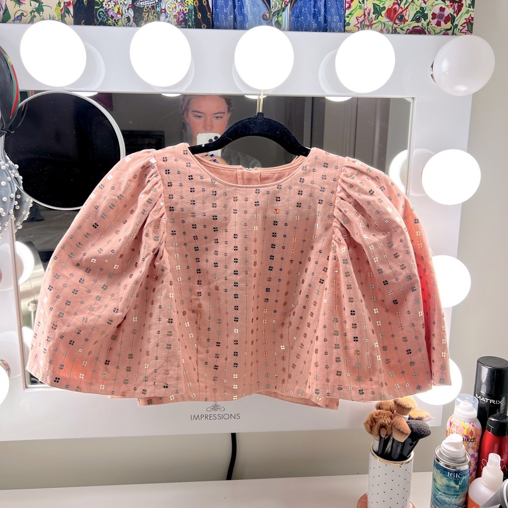 Sequin pink top
